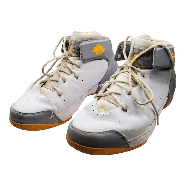 Nike‎ Air Jordan 631310-135 MELO 1.5 Wolf Gray White Shoes Size 11 Rare